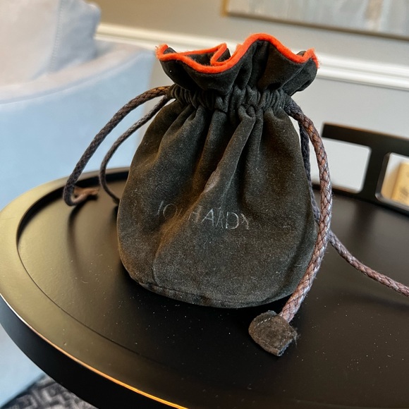 JOHN HARDY Sterling Silver Black Chalcedony Bamboo-Textured Bangle Bracelets - Picture 9 of 9